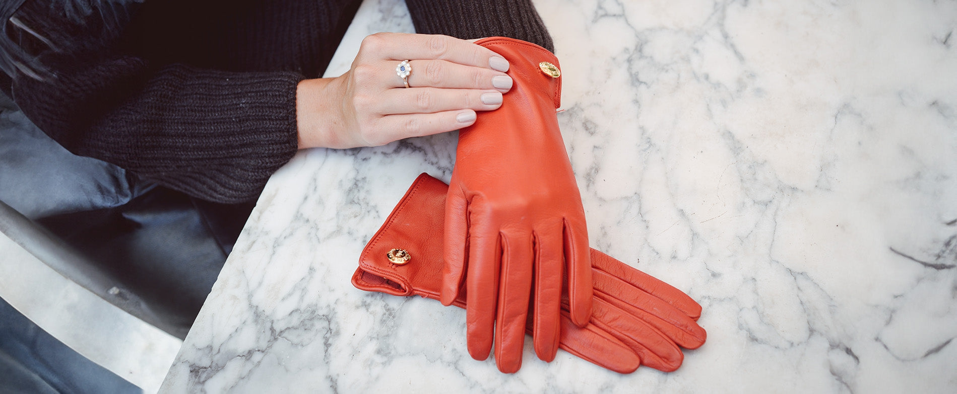 Red Leather Gloves