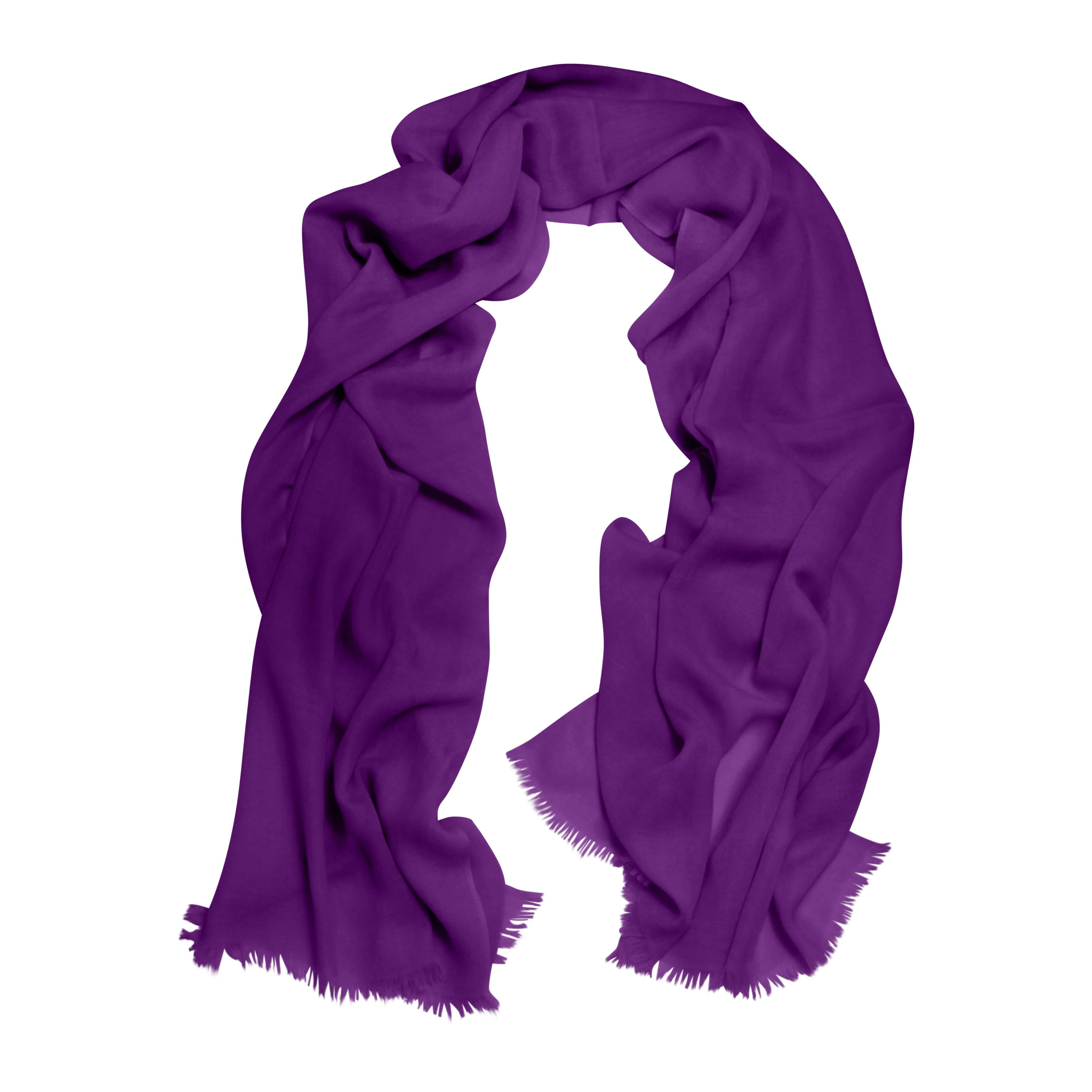 Cressida | Pure Cashmere Pashmina-Violet-Cornelia James