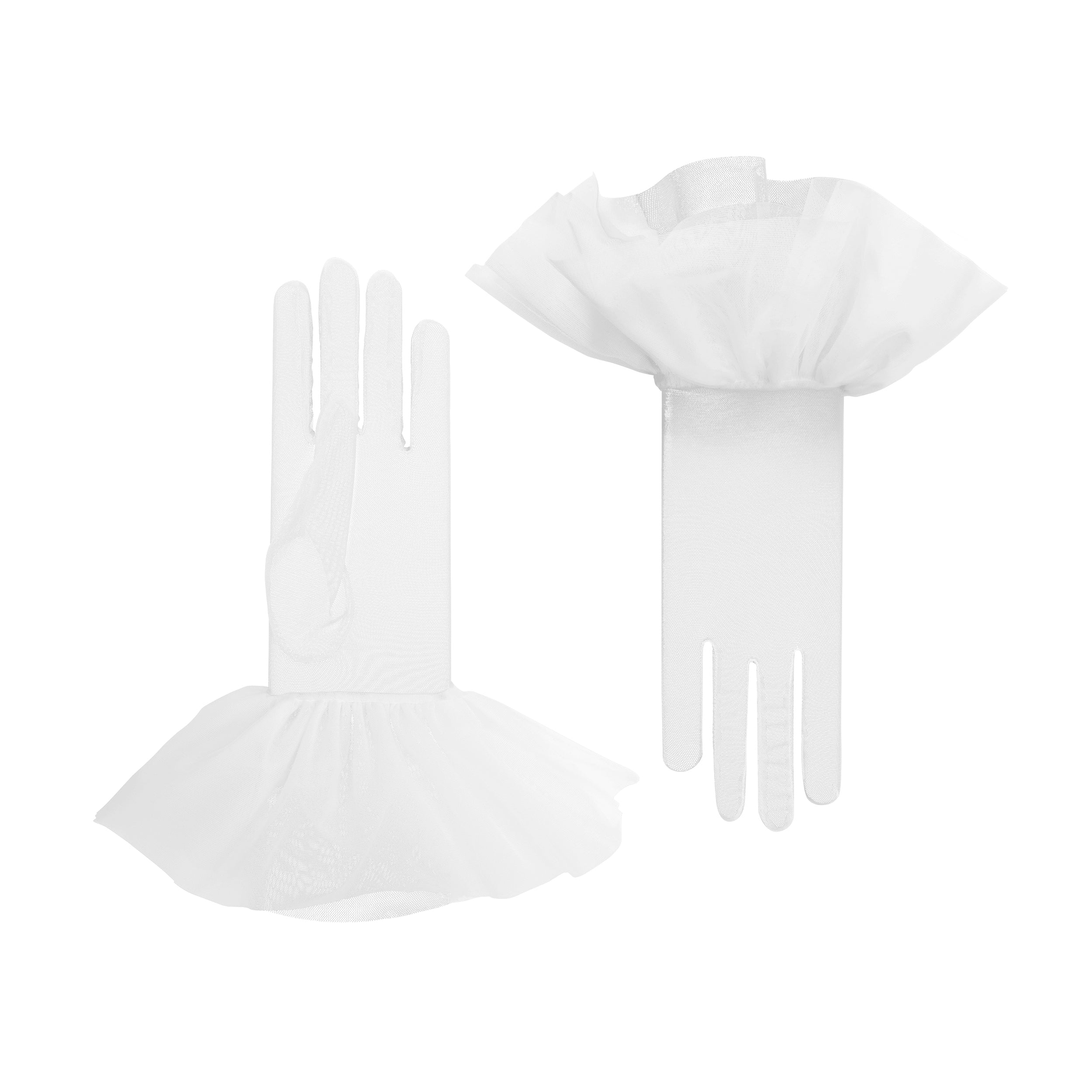 Lara | Tulle Glove with Harlequin Cuff