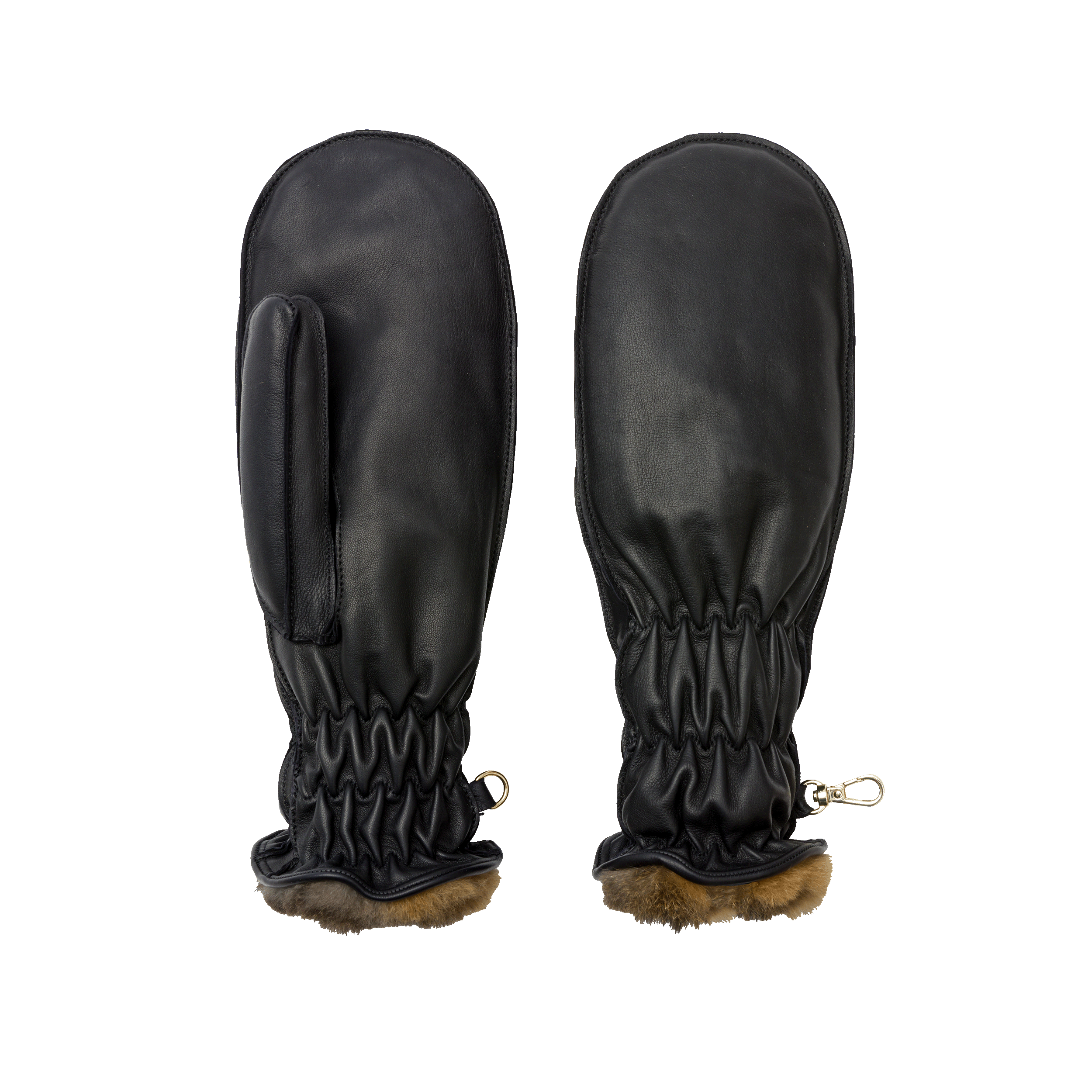 Chamois | Women's Ski Mitten-Black-Cornelia James