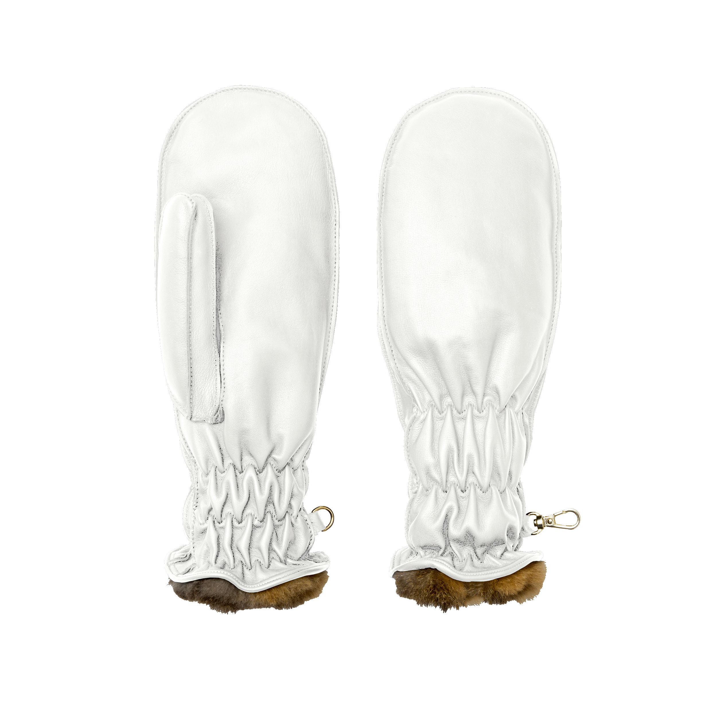 Chamois | Women's Ski Mitten-White-Cornelia James